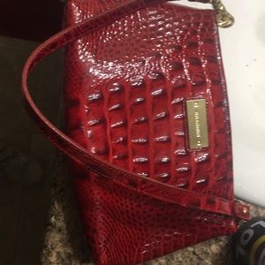 Brahmin red croc small
